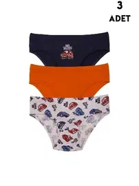 Koza Biat Erkek Çocuk Külot 3'lü Paket Renkli Koza Biat KZ72000-144