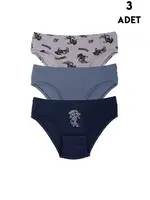 Erkek Çocuk Külot 3Adet Koza Biat KZ72000-145 Asorti