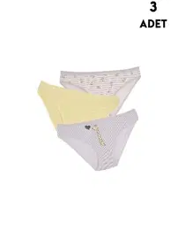 Koza Biat Koza Biat 3 Adet Kız Çocuk Külot KZ76500-121