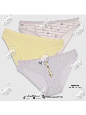 Koza Biat Koza Biat 3 Adet Kız Çocuk Külot KZ76500-121 - Alternatif Görünüm