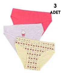 Koza Biat 3 Adet Çocuk Külot Kız Koza Biat KZ76500-154