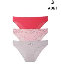 Koza Biat 3 Adet Koza Biat Kız Çocuk Külot Slip KZ76500-268