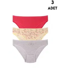 Koza Biat 3 Adet Kız Çocuk için Slip Külot Koza Biat KZ76500-269