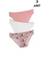 Kız Çocuk Külot 3 Adet Renkli Koza Biat KZ76500-287 Asorti