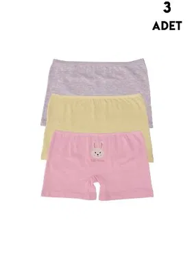 Koza Biat Koza Biat 3 Adet Kız Çocuk Boxer KZ77500-158