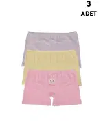 Koza Biat 3 Adet Kız Çocuk Boxer KZ77500-158 Asorti
