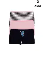 Kız Çocuk Boxer 3 Adet Koza Biat KZ77500-261 Asorti