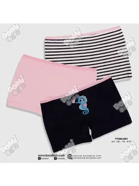Koza Biat Kız Çocuk Boxer 3 Adet Koza Biat KZ77500-261 - Alternatif Görünüm