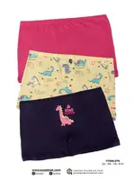 Kız Çocuk Boxer 3lü Pkaet Renkli Koza Biat KZ77500-279 Asorti detay görünüm