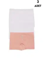 3Lü Yıldızlı Kız Çocuk Boxer Koza Biat 77500-281 Asorti