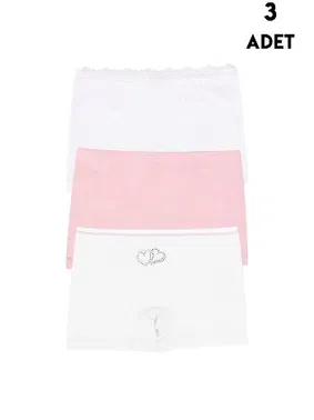 Koza Biat Kalpli Kız Çocuk 3Lü Boxer Koza Biat 77500-284