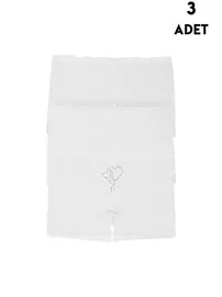 Koza Biat Taşlı Kalpli Kız Çocuk Boxer 3'lü Koza Biat 77500-285