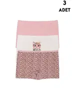 Koza Biat 3Adet Kız Çocuk Boxer KZ77500-288 Asorti