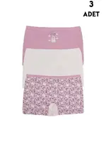 Koza Biat Kız Çocuk Boxer 3'lü KZ77500-290 Asorti