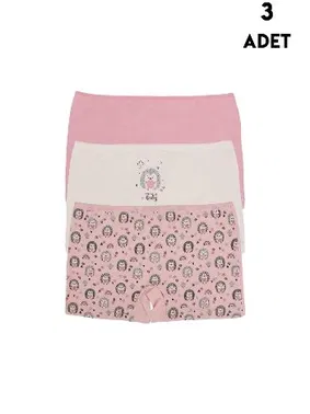 Koza Biat Kız Çocuk Boxer 3'lü Paket Koza Biat KZ77500-292