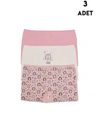 Koza Biat Kız Çocuk Boxer 3'lü Paket Koza Biat KZ77500-292