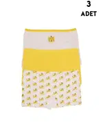 Kedi Desenli Kız Çocuk Boxer 3Lü Koza Biat 77500-293 Asorti