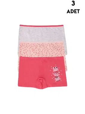Koza Biat Kız Çocuk Boxer Koza Biat 3 Adet KZ77500-295
