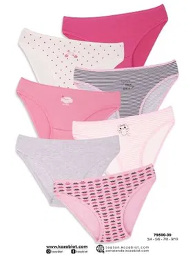 Koza Biat Kız Çocuk Renkli Slip Külot 7 Adet Paket Koza Biat KZ79500-39 - Alternatif Görünüm