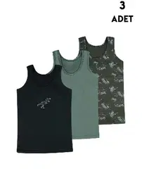 Koza Biat Erkek Çocuk Atlet 3'lü KZ82000-137