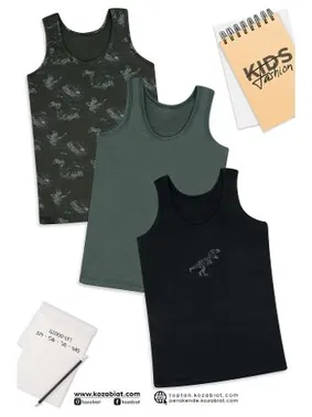 Koza Biat Erkek Çocuk Atlet 3'lü KZ82000-137 - Alternatif Görünüm