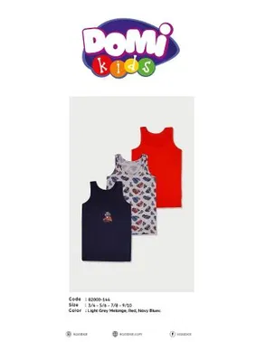 Koza Biat Erkek Çocuk Atlet 3'lü Paket Koza Biat KZ82000-144 - Alternatif Görünüm