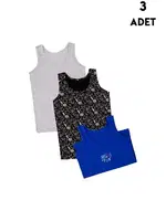 Erkek Çocuk Atlet Renkli 3 Adet Koza Biat KZ82000-149 Asorti