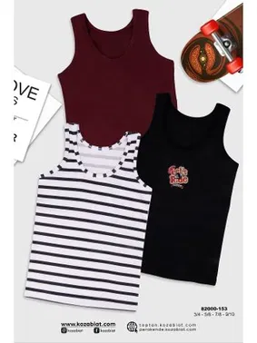 Koza Biat Koza Biat Erkek Çocuk Atlet 3'lü KZ82000-153 - Alternatif Görünüm