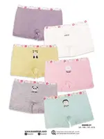 Renkli Kız Çocuk Pamuk Boxer Külot 6 Adet Koza Biat KZ89500-31 Asorti detay görünüm