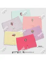 Kız Çocuk Renkli Pamuk Boxer Külot 6 Adet Koza Biat KZ89500-38 Asorti detay görünüm