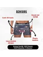 Kurt Desenli 3D Boxer Darkzone DZN1095 görsel 4
