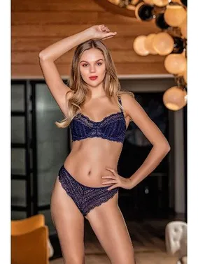 Gallipoli Lacivert Balenli Kapsız Sütyen Takım Kadın Gallipoli MGP31801 - Alternatif Görünüm