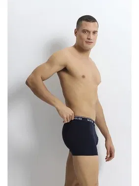 Wooster Lacivert Erkek Boxer Strech Cotton Wooster W-008 - 3 Adet - Alternatif Görünüm