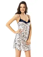 Lacivert Kadife Sabahlık Gecelik Takımı Loriva Ahu 1769 Lacivert görsel 4