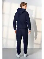 Lacivert Kapşonlu Jogger Erkek Eşofman Pijama Takımı Doreanse 25K4539 detay görünüm