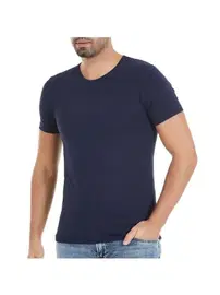 Yıldız Çamaşır Lacivert O-Yaka Kısa Kollu Modal Erkek T-Shirt Yıldız 337