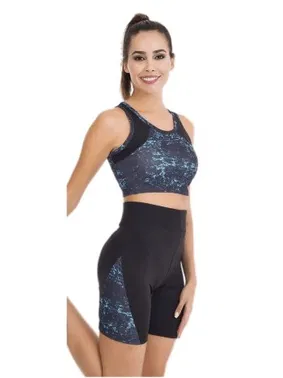 Lady Lady Fitness Takım Kadın Kısa Tayt Büstiyer Spor Takım 4003