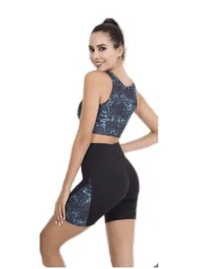 Lady Lady Fitness Takım Kadın Kısa Tayt Büstiyer Spor Takım 4003 - Alternatif Görünüm