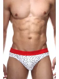 Darkzone Lastikli Benekli Beyaz Erkek Slip  Darkzone DZN6332