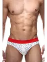 Lastikli Benekli Beyaz Erkek Slip  Darkzone DZN6332