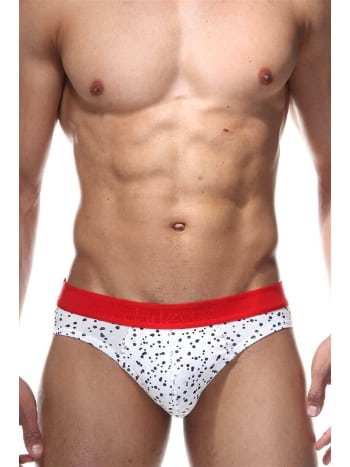 Lastikli Benekli Beyaz Erkek Slip  Darkzone DZN6332