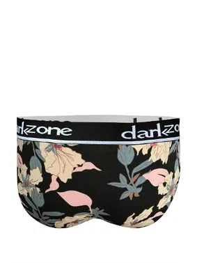 Darkzone Lastikli Çiçek Desenli Siyah Erkek Slip  Darkzone DZN6390 - Alternatif Görünüm