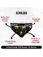 Lastikli Çita Desenli Antrasit Erkek Slip  Darkzone DZN6386 farklı açı