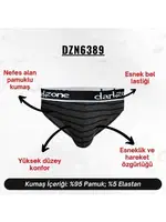 Lastikli Çizgi Desenli Antrasit Erkek Slip  Darkzone DZN6389 farklı açı