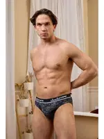 Lastikli Desenli Siyah Erkek Slip  Darkzone DZN6387 görsel 4