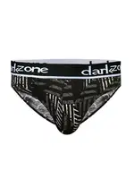Lastikli Desenli Siyah Erkek Slip  Darkzone DZN6387 görsel 9