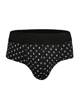 Darkzone Lastikli Geometrik Desenli Siyah Erkek Slip  Darkzone DZN6382