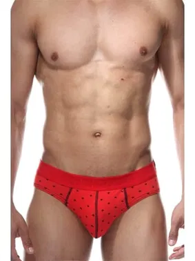 Darkzone Lastikli Kalp Desenli Kırmızı Erkek Slip Darkzone DZN6336