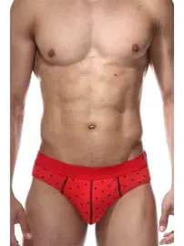 Darkzone Lastikli Kalp Desenli Kırmızı Erkek Slip Darkzone DZN6336
