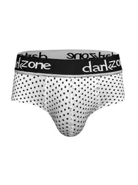 Darkzone Lastikli Nokta Desenli Beyaz Erkek Slip  Darkzone DZN6381